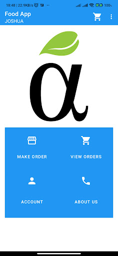 Android application Ropher Food screenshort