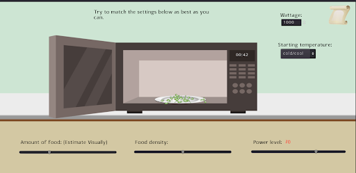 Android application Microwave Calculator screenshort