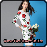 Women Floral Runway Clothing icon