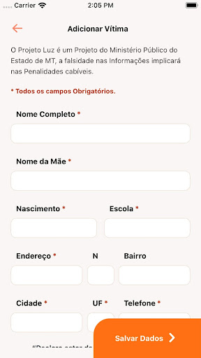 Projeto Luz Screen 3