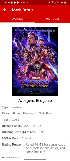 Moviephile Screen 2
