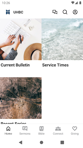 Android application Union Hall Baptist Church screenshort