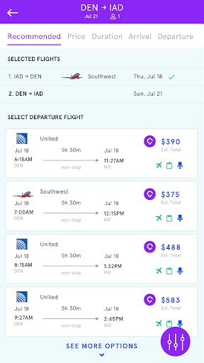 Routespring: Corporate Travel Screen 3