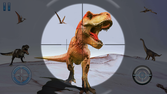 Real Dinosaur Hunting Game MOD APK (GOD MODE/DUMB ENEMY) 4