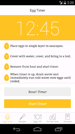 Egg Timer Screen 3