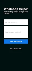 WhatsApp Helper