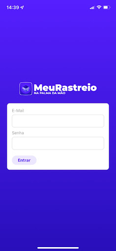 Android application MeuRastreio screenshort