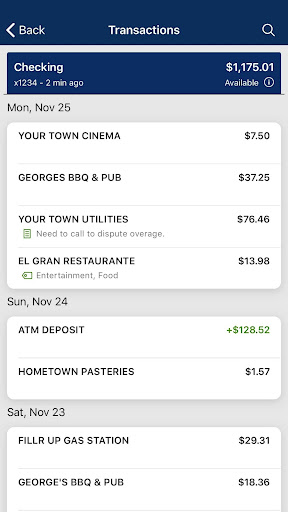 American Heritage Bank Screen 3