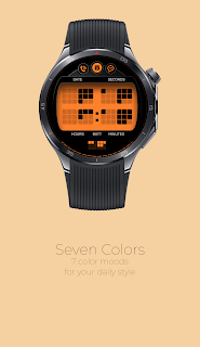 TR808 Binary Watch Face