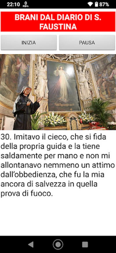 Dal diario di S. Faustina Screen 2