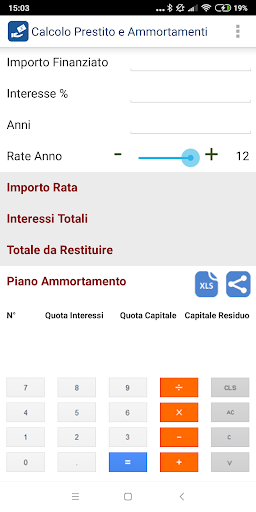 Android application Loan Calculator screenshort