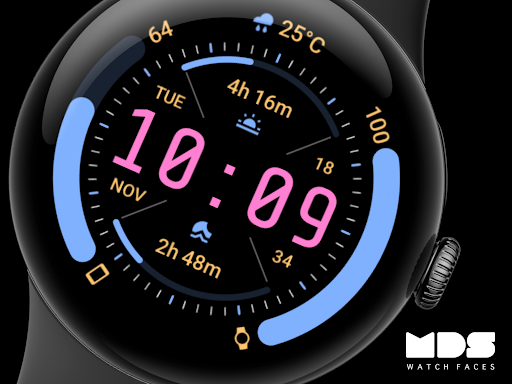 MDS465 Digital Watch Face screenshot 8