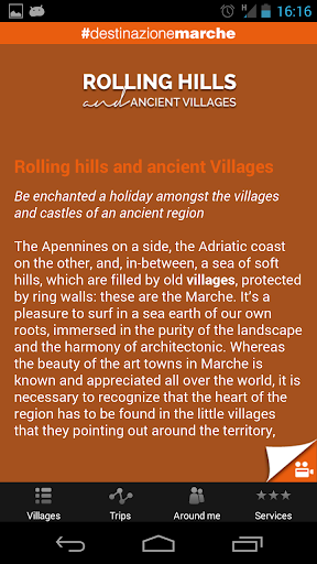 Android application Rolling hills Ancient villages screenshort