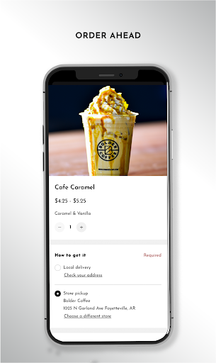 Android application Bolder Coffee screenshort