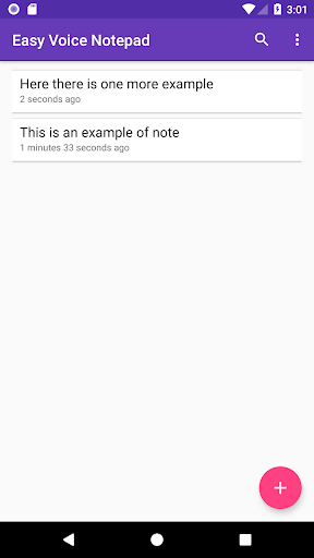 Android application Easy Voice Notepad - Notes screenshort