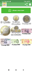 Stickers de dinero mexicano