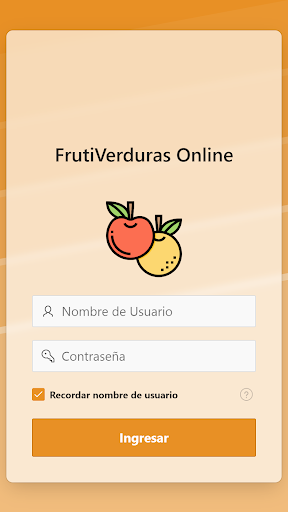 Android application FrutiVerduras Online screenshort