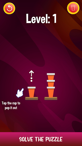 Android application Stacky Cup Sort Puzzle screenshort