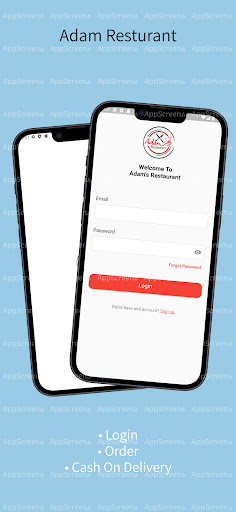 Android application Adam Restaurant screenshort