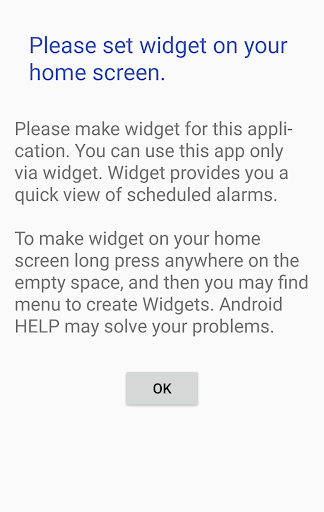Holiday Alarm Clock Manager Screen 3