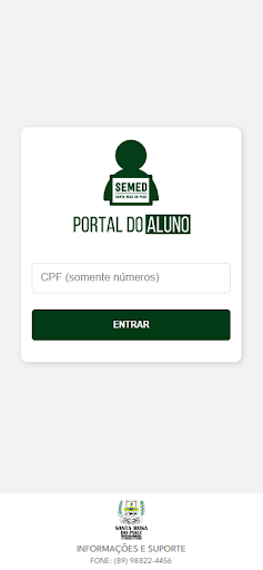Portal do Aluno - SEMED Screen 2