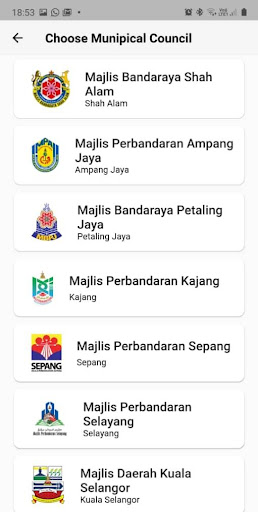 Android application Flexi Parking screenshort