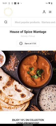 Android application House of Spice Wantage screenshort