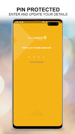 Android application Rapid Induct screenshort