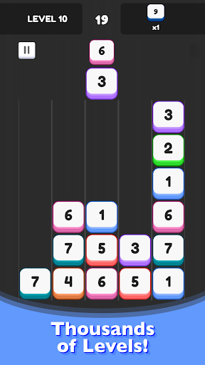 Merge Drop - Numbers Puzzle Screen 2