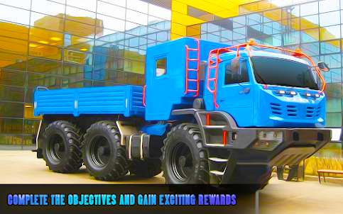 Русский грузовик за рулем 3D