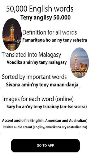 Android application English malagasy dictionary screenshort