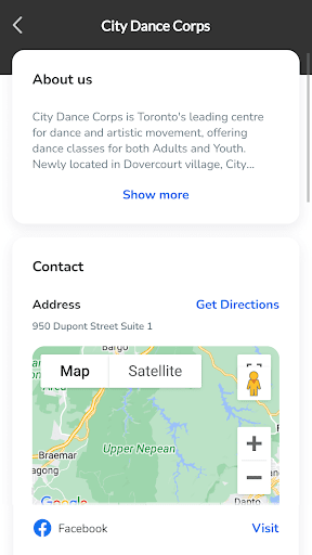 Android application City Dance Corps screenshort