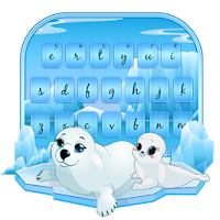 Antarctic Cute Seal Keyboard Theme