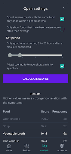 Foodolyst Screen 2