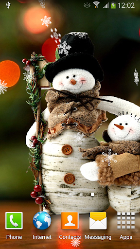 Android application Snowman Live Wallpaper screenshort