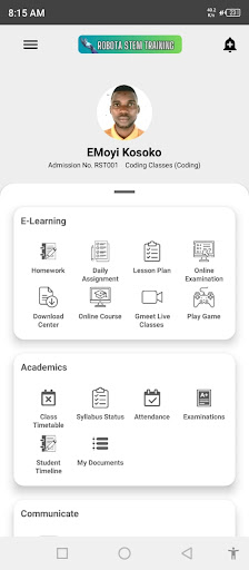 Robota Stem Training Screen 2