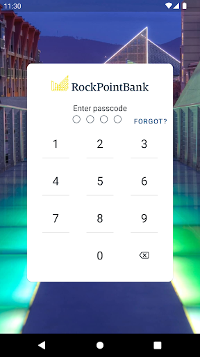 Android application RockPointBank screenshort