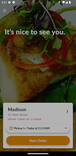 Android application Nahm Thai & French Cuisine screenshort