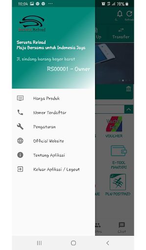 Serusta Reload ( Pulsa dan PPO Screen 2