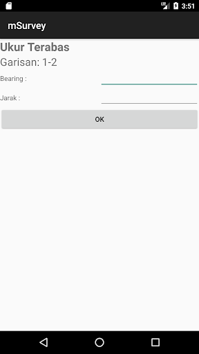 Android application mSurvey screenshort