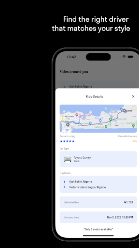 Ridebuddy - Find a ridebuddy Screen 2