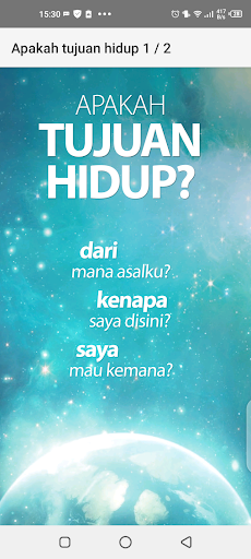 Apakah tujuan hidup Screen 2