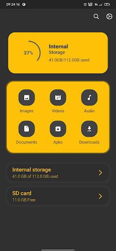 Slavia - File Manager Screen 2