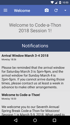 Android application LightSys Events screenshort