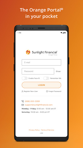 Android application Sunlight Financial Portal screenshort