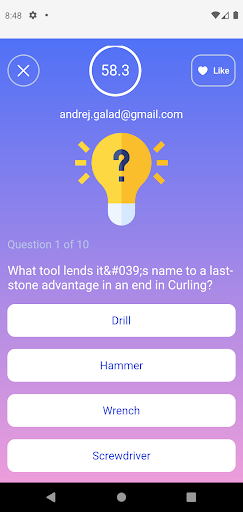 Quizzer Screen 2