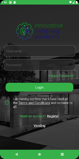 Android application IMS Vending screenshort