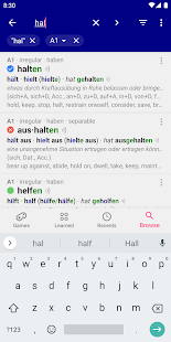 Verbs German Dictionary 4.2.171 verbs APK screenshots 1