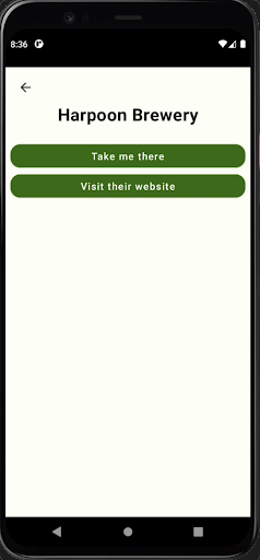 Brewery Search Screen 2