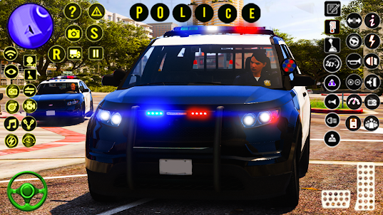 Police Car Driving Prado Car